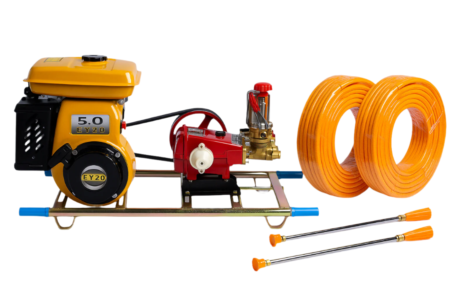 Portable High-Pressure Agricultural Spraying Machine - Robin EY20 Engine with Vackson VS-30 Power Sprayer - Al Yaqeen